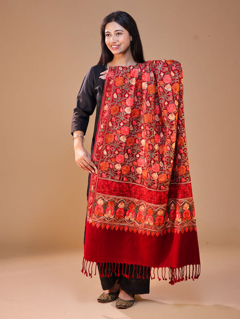 Women's Aari Wool Shawl